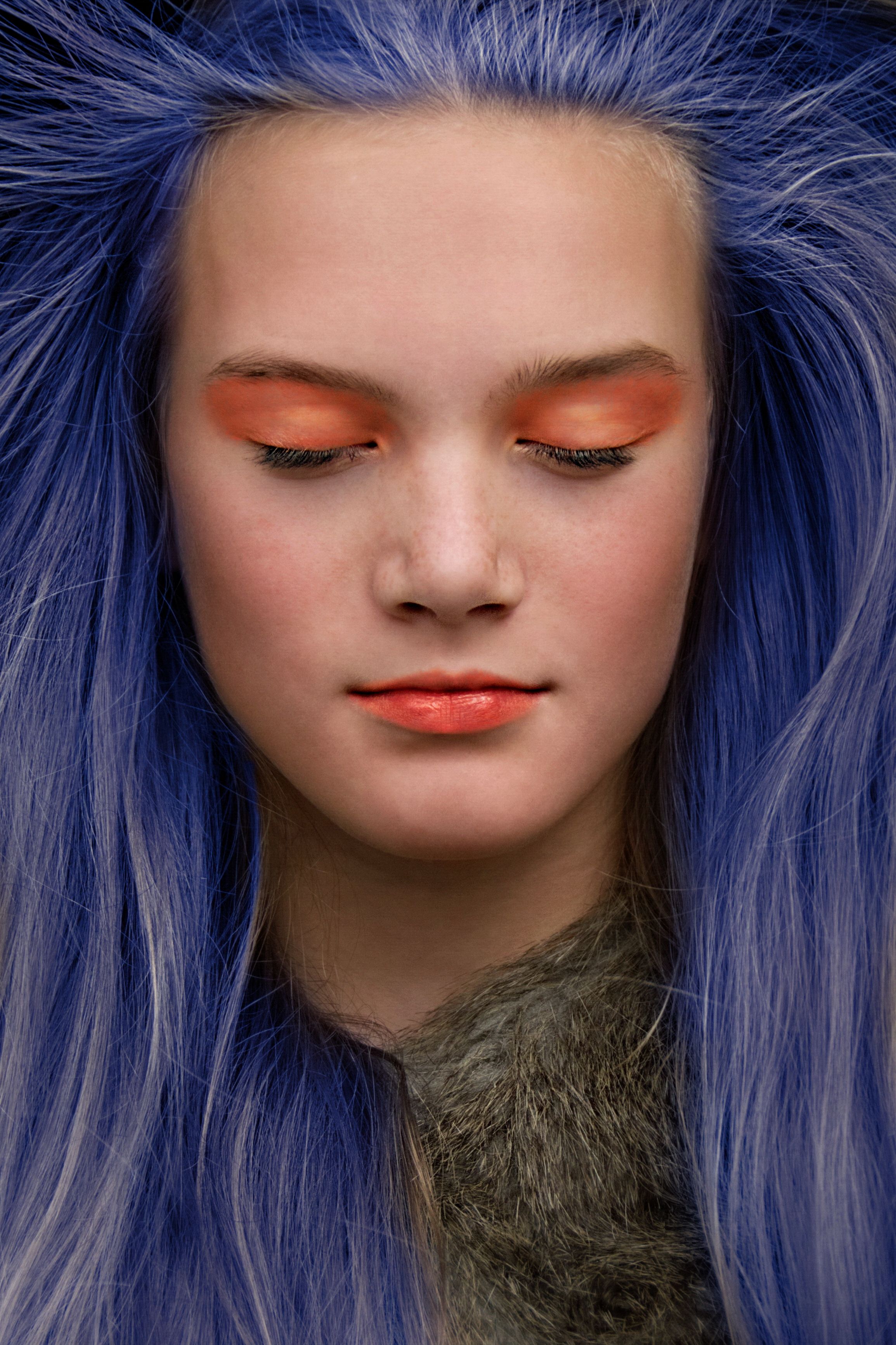 Pastel Sky‑Blue Balayage
